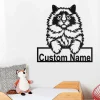 Custom Ragdoll Cat Metal Wall Art, Personalized Ragdoll Cat Name Sign Decoration For Room, Ragdoll Cat Home Decor, Custom Ragdoll Cat