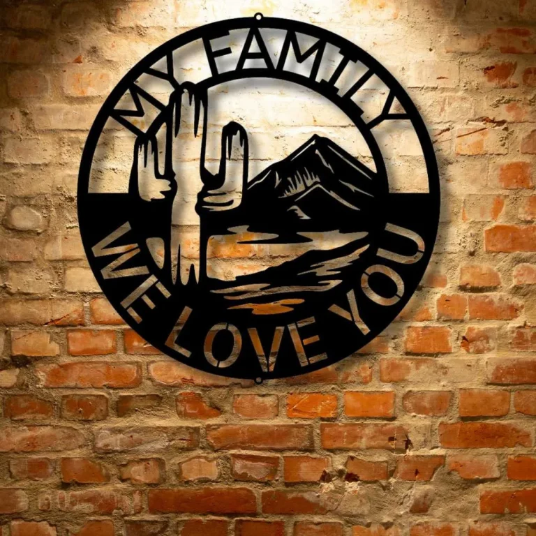 Last Name Metal Sign, Family Name Sign, Personalized Metal Wall Decor ...