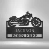 Custom Garage Sign, Personalized Sign, Steel Garage Tool Sign, Gift For Garage Owner Moto Shop Monogram - Steel Sign