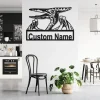 Custom Pterodactyl Dinosaur Metal Wall Art, Personalized Pterodactyl Dinosaur Name Sign Decoration For Room, Pterodactyl Dinosaur Home Decor