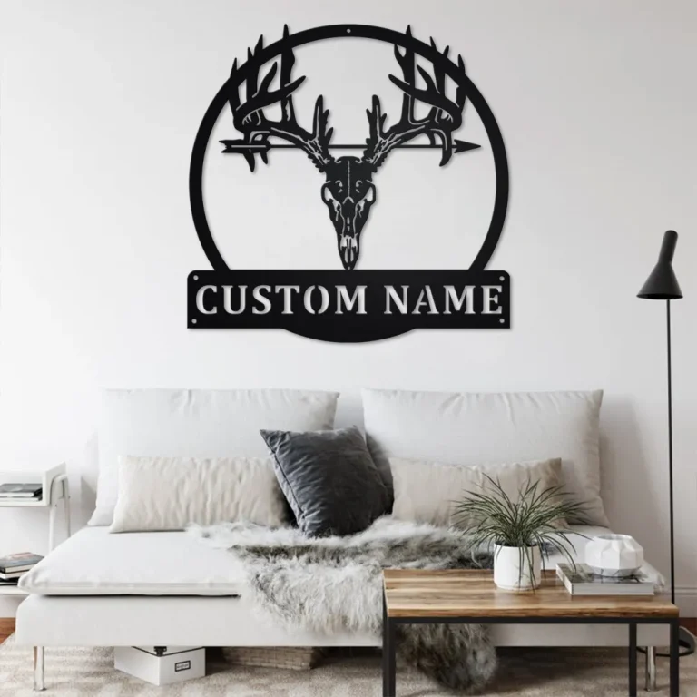 Custom Bowhunting Metal Wall Art, Personalized Bowhunting Name Sign Decoration For Room, Bowhunting Home Decor, Custom Bowhunting