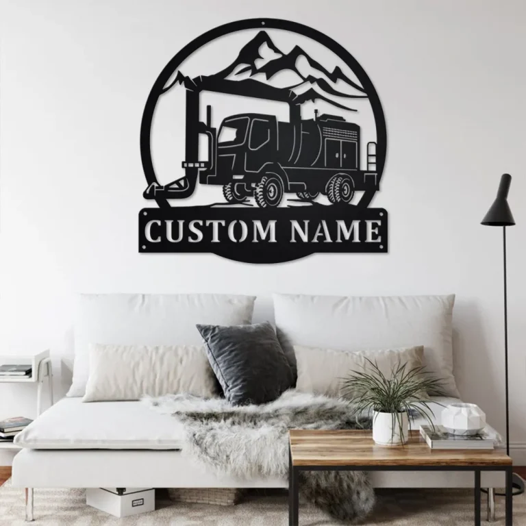 Custom Cold Air Blower Truck Metal Wall Art, Personalized Cold Air Blower Truck Name Sign Decoration For Room, Cold Air Blower Home Decor