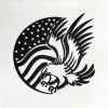 American Eagle Flag Metal Wall Art, Us Flag Eagle Sign Decoration For Room, Us Flag Eagle Metal Home Decor, American Eagle Flag