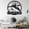 Custom Jet Fighter Metal Wall Art, Personalized Jet Fighter Name Sign Decoration For Room, Jet Fighter Metal Home Decor, Custom Jet Fighter
