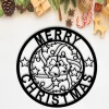 Christmas Metal Sign - Merry Christmas - Wreath Metal Sign - Metal Bell Decor - Christmas Porch Sign - Family Christmas Gift - Holiday Gifts
