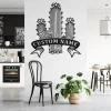 Personalized Cactus Metal Sign, Cactus Metal Wall Art, Office Wall Art, Housewarming Outdoor Metal Sign, Gifts Cactus Lover, Custom Cactus