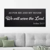 Joshua 24 15, Joshua 24:15, As For Me And My House Metal Sign