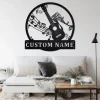 Custom Ukulele Musical Instrument Metal Wall Art, Personalized Ukulele Teacher Name Sign Decoration For Room, Ukulele Home Decor, Ukulele