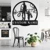 Custom Violin Father And Son Metal Wall Art, Personalized Violin Teacher Name Sign Decoration For Room, Violin Home Decor, Custom Violin