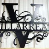 Last Name Metal Sign - Personalized Name Sign - Custom Metal Wall Decor - Spring Decor - Front Porch Welcome Sign - Metal Monogram Sign