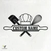 Custom Baking Metal Wall Art, Personalized Baker Name Sign Decoration For Room, Baking Home Decor, Custom Baking, Custom Baker Shop Name