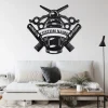 Custom Barber Shop Metal Wall Art, Personalized Barber Shop Name Sign Decoration For Room, Barber Shop Home Decor, Custom Barber Shop
