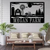 Metal Barn Sign - Custom Farm Metal Sign - Family Name Sign - Barn Metal Monogram - Farmhouse Christmas - Gifts For Dad - Cattle Farm Sign