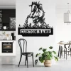 Custom Crazy Horse Running Metal Wall Art, Personalized Horse Name Sign Decoration For Room, Horse Home Decor, Custom Horse,horse Lover Gift
