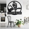 Custom Falcon Bird Metal Wall Art, Personalized Falcon Bird Name Sign Decoration For Room, Falcon Bird Home Decor, Custom Falcon Bird