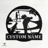 Custom Golfer Metal Wall Art, Personalized Golfer Name Sign Decoration For Room, Golfing Home Decor, Custom Golfer, Golfer Metal Decor