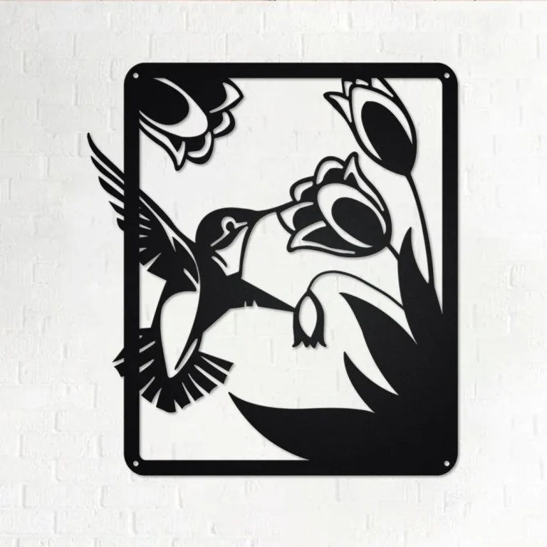 Hummingbird Garden Metal Wall Art, Hummingbird Metal Sign Decoration For Room, Hummingbird Home Decor, Hummingbird Metal Decor, Hummingbird
