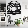 Custom Mountain Lake Metal Wall Art, Personalized Mountain Lake Name Sign Decoration For Room, Mountain Lake Home Decor,custom Mountain Lake