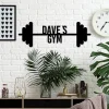 Gym Sign, Personalized Home Gym Sign, Metal Wall Decor, Metal Wall Art, Metal Sign, Custom Metal Gym Sign, Home Gym Sign, Crossfit Sign