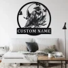 Custom Raven Bird Metal Wall Art, Personalized Raven Name Sign Decoration For Room, Raven Home Decor, Custom Raven,raven Metal Decor, Raven