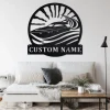 Custom Speed Boat Metal Wall Art, Personalized Speed Boat Name Sign Decoration For Room, Speed Boat Home Decor, Custom Speed Boat,speed Boat