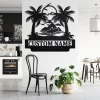 Custom Summer Vibes Surfer Metal Wall Art, Personalized Surfer Name Sign Decoration For Room, Surfer Home Decor, Custom Surfe, Surfer Gift