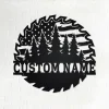 Custom Us Lumberjack Saw Blade Truck Metal Wall Art, Personalized Logger Name Sign Decoration For Room, Lumberjack Home Decor, Custom Logger