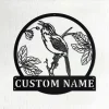 Custom Wren Bird Metal Wall Art, Personalized Wren Name Sign Decoration For Room, Wren Home Decor, Custom Wren, Wren Metal Decor, Wren