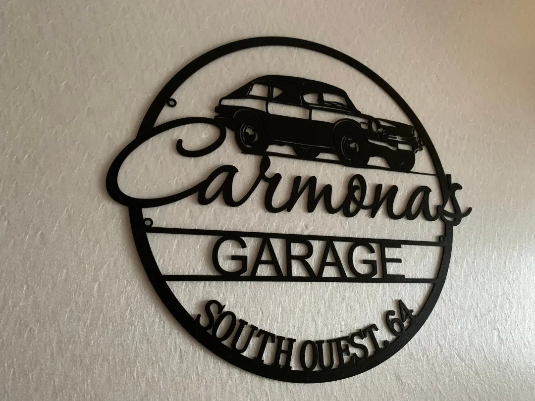 il_fullxfull.3595935103_afxl.webp Personalized Metal Name Garage Sign Custom Location Address Wall Art Housewarming Name Plaque Man Cave Decor Dads Gift For Mechanic Workshop