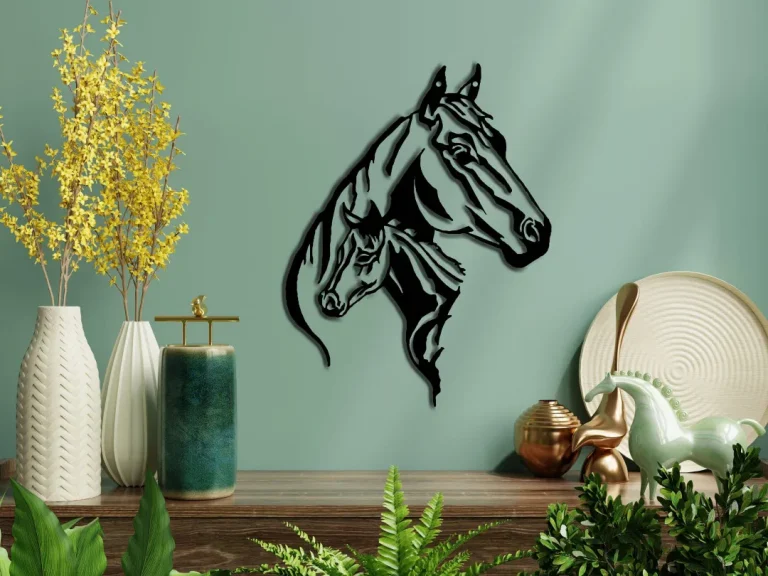 Custom Horse Metal Sign - Metal Horse Decor - Ranch Metal Wall Art - Farmhouse Decor - Addressing Metal Decor - Outdoor Decor - Rustic Sign