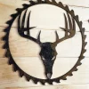 Deer Skull Sawblade - Metal Deer Skull Sign - Gift For Him - Hunting Sign - Cabin Sign- Sawblade Sign - Custom Sawblade Sign - Fathers Day