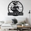 Custom Dinosaur Totem Metal Wall Art, Personalized Dinosaur Name Sign Decoration For Room, Dinosaur Home Decor, Custom Dinosaur, Dinosaur
