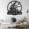 Custom Duck Hunter Metal Wall Art, Personalized Duck Hunter Name Sign Decoration For Room, Duck Hunting Home Decor, Custom Duck Hunter