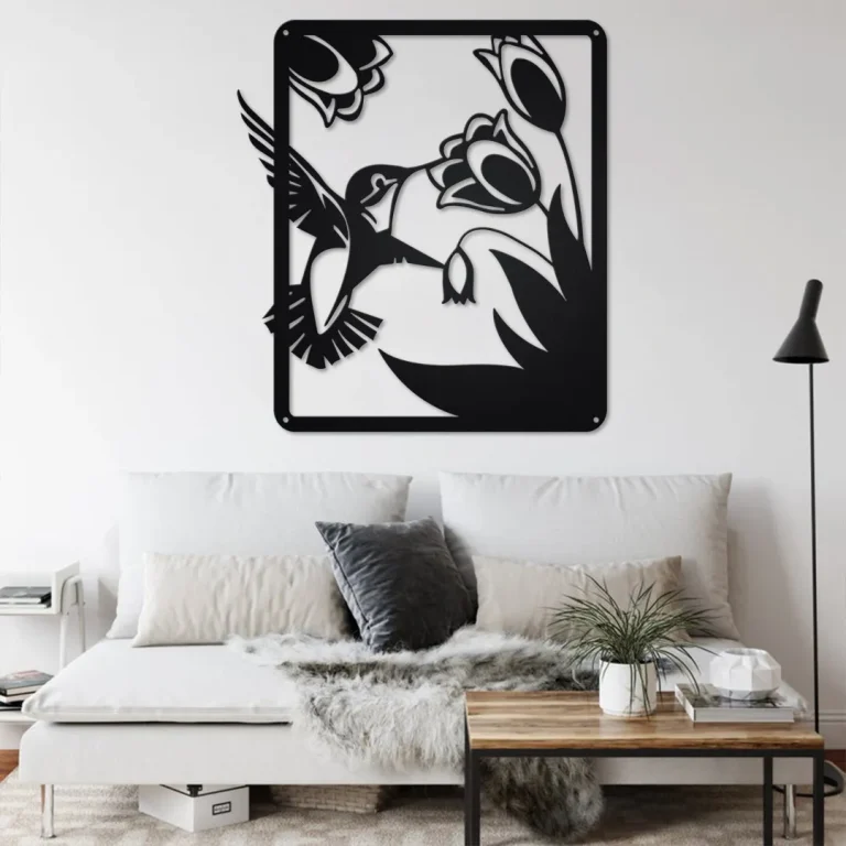 Hummingbird Garden Metal Wall Art, Hummingbird Metal Sign Decoration For Room, Hummingbird Home Decor, Hummingbird Metal Decor, Hummingbird
