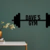 Gym Sign, Personalized Home Gym Sign, Metal Wall Decor, Metal Wall Art, Metal Sign, Custom Metal Gym Sign, Home Gym Sign, Crossfit Sign