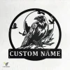 Custom Raven Bird Metal Wall Art, Personalized Raven Name Sign Decoration For Room, Raven Home Decor, Custom Raven,raven Metal Decor, Raven