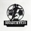 Custom Soccer Player Metal Wall Art, Personalized Soccer Player Name Sign Decoration For Room, Soccer Player Home Decor,custom Soccer Player