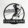 Custom Tennis Male Metal Wall Art, Personalized Tennis Name Sign Decoration For Room, Tennis Home Decor, Custom Tennis, Tennis Lover Gift