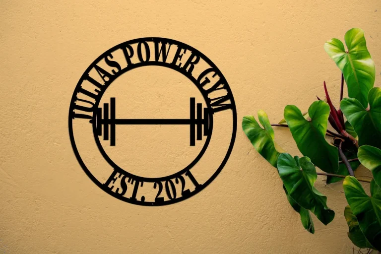 Gym Sign, Personalized Home Gym Sign, Custom Metal Gym Sign, Home Gym Sign, Cross Fit Sign, Custom Metal Gym Sign, Home Gym Sign