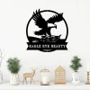 Eagle's Nest Monogram - Metal Wall Art Decor - Metal Eagle Sign, Eagle's Nest Monogram, Last Name Metal Sign, Eagle Home Decor