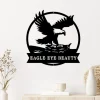 Eagle's Nest Monogram - Metal Wall Art Decor - Metal Eagle Sign, Eagle's Nest Monogram, Last Name Metal Sign, Eagle Home Decor