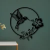 Hummingbird Metal Sign, Metal Decor, Outdoor Decor, Metal Sign, Metal Bird, Metal Wall Hanging, Outdoor Decor, Garden Metal Wall Sign