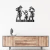 Personalized Motocross Riding Partner Family Metal Wall Art Sign With Led Lights Custom Name Gift For Biker Decor Dirt Bike Home Decoration