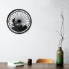 Mtb Mountain Bike Metal Wall Art With Led Lights Mountain Biker Sign Decoration For Living Room Dirt Bike Biking Outdoor Home Decor Dad Gift