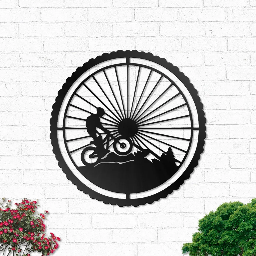 il_fullxfull.3782181543_rd5h.webp Mtb Mountain Bike Metal Wall Art With Led Lights Mountain Biker Sign Decoration For Living Room Dirt Bike Biking Outdoor Home Decor Dad Gift