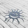 Whimsical Spiral Sun, Wacky Sun Sign Home Decor, Wacky Solar Sun Metal Wall Art, Patio Decor, Outdoor Decoration, Unique Metal Sun