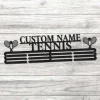 Tennis Award Display, Custom Tennis Medal Hanger Display, Personalized Name Tennis Boy Medal Hanger, Sport Medal Hanger Tennis Award Display