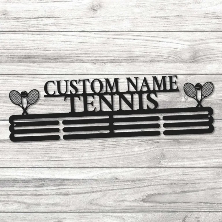 Tennis Award Display, Custom Tennis Medal Hanger Display, Personalized Name Tennis Boy Medal Hanger, Sport Medal Hanger Tennis Award Display
