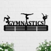 Custom Medal Hanger Monogram Art, Personalized Gymnastics Medal Hanger, Gymnast Medal Holder Display, Tiered Award Rack Sports Medal Hanger