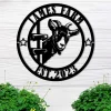 Goat Farm Monogram Metal Sign Wall Art, Custom Goat Ranch Metal, Personalized Goat Lover Sign Decor, Farmhouse Metal, Ranch Farm Sign